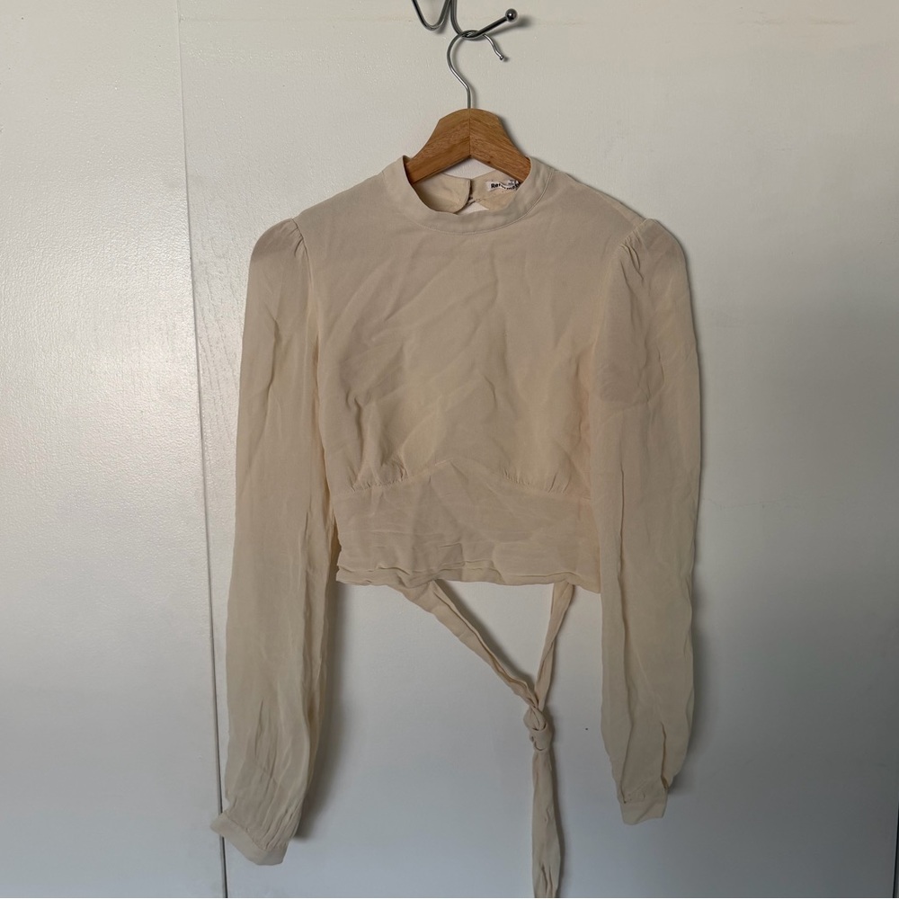 NWT reformation Raye open back top